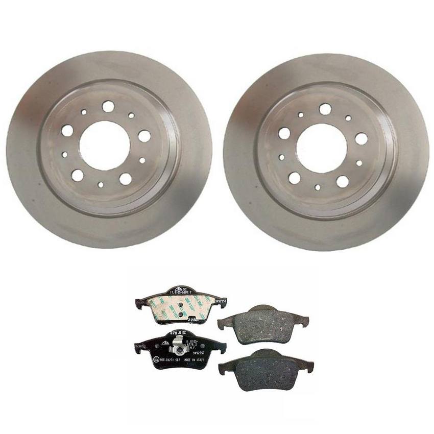 Volvo Disc Brake Pad and Rotor Kit - Rear (288mm) 31262097